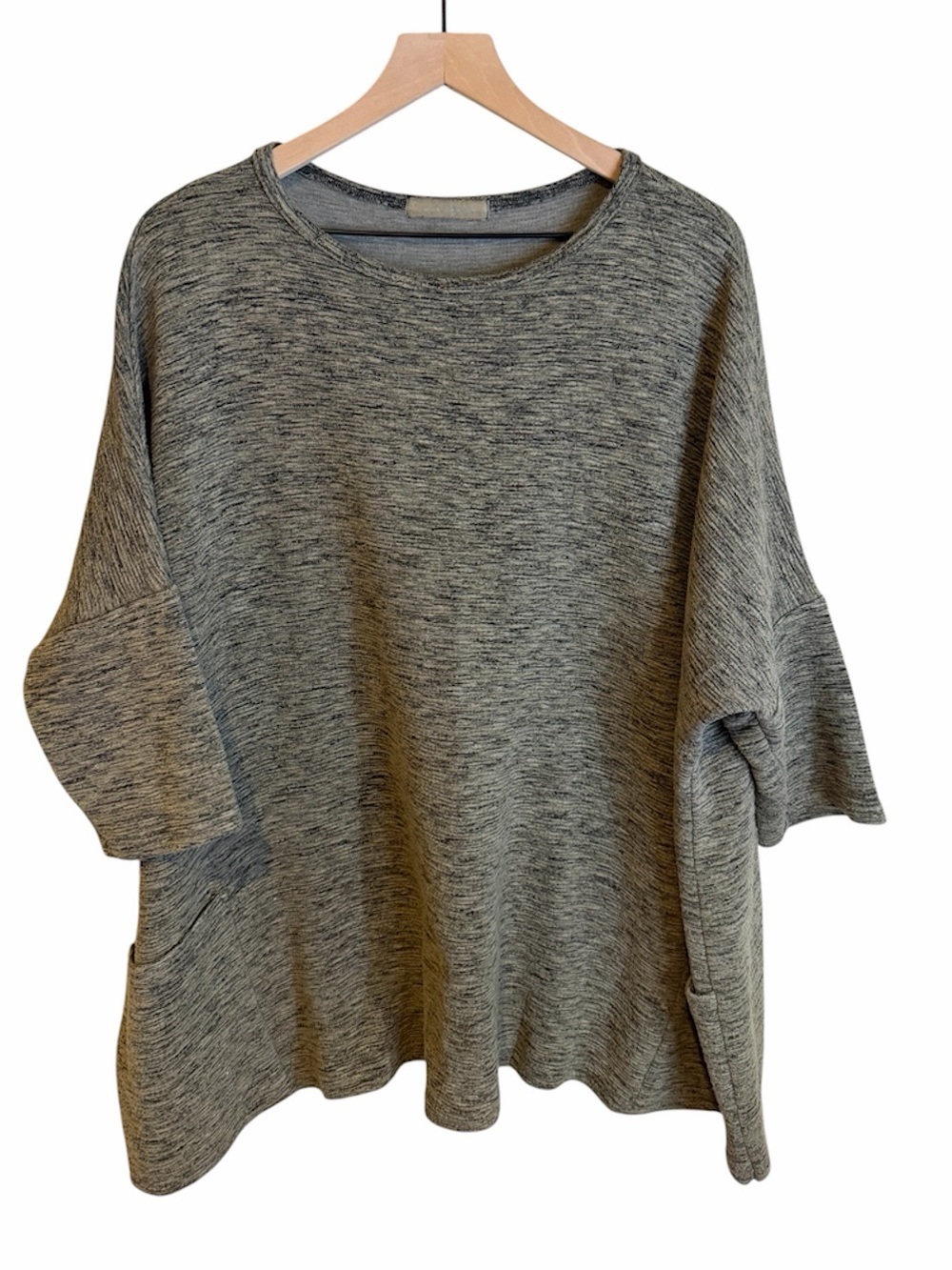 Cut Loose Crimped Kelp Green Pocket Top One Size Boxy Oversized